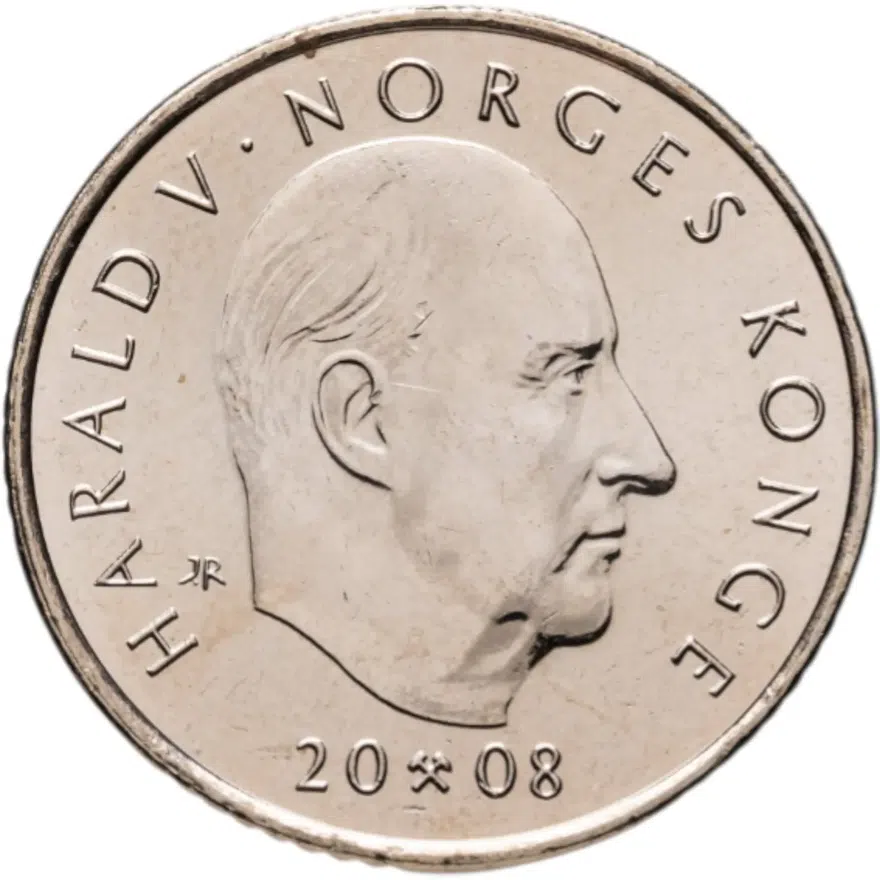 Норвегия 10 крон (kroner) 2008  200 лет со дня рождения Генрика Вергеланна, реверс