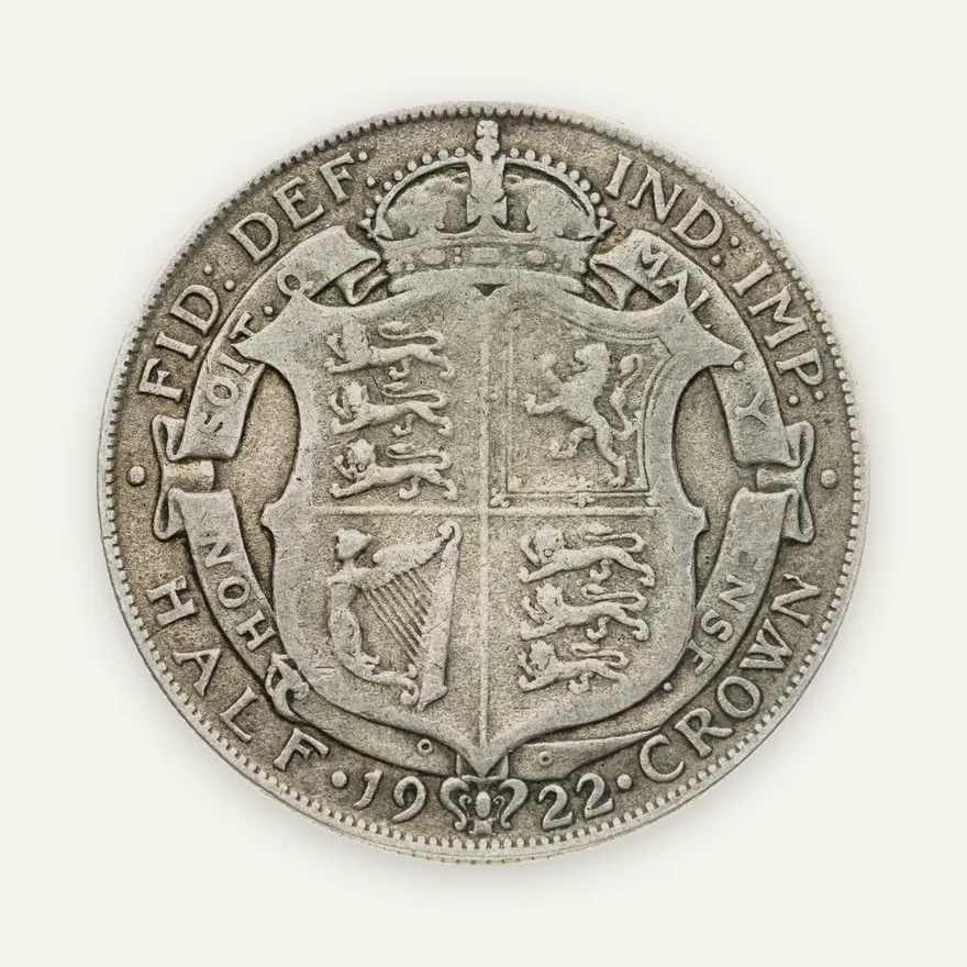 Великобритания 1/2 кроны (crown) 1922, реверс