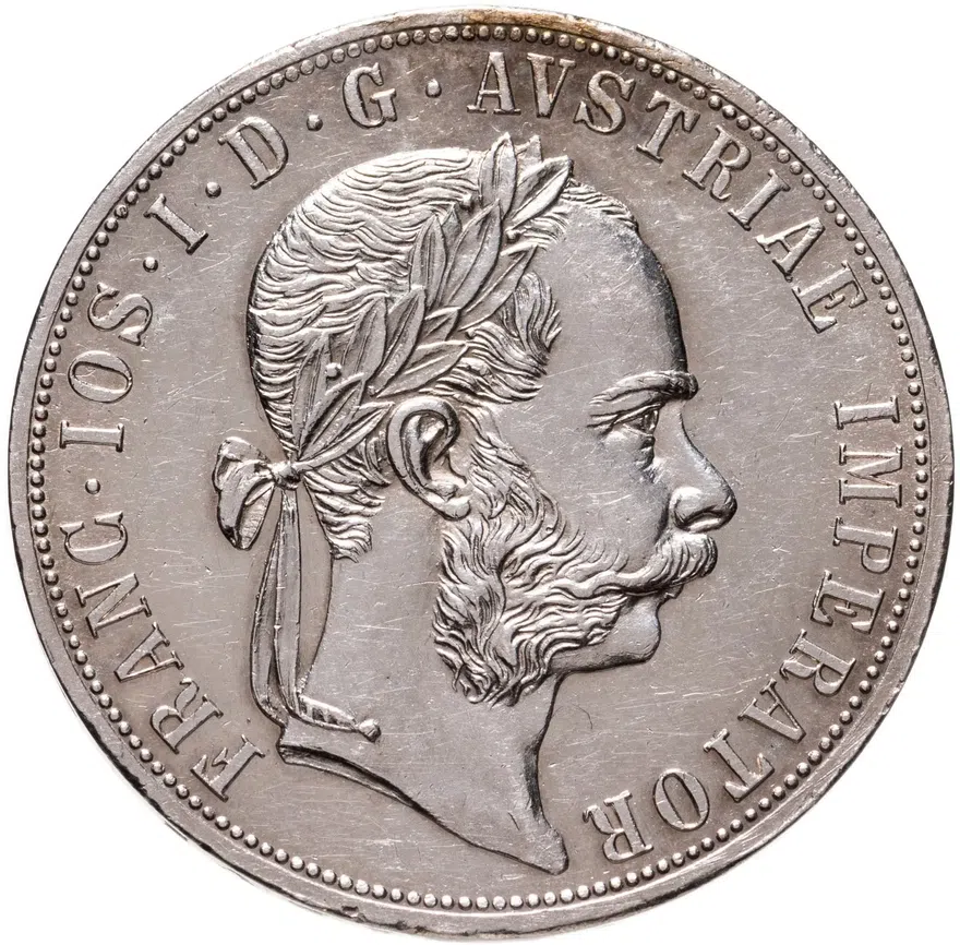 Австрия 2 флорина (florin) 1878, аверс