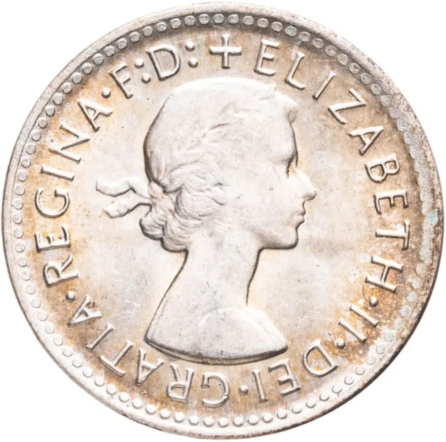 Австралия 3 пенса (pence) 1963, аверс