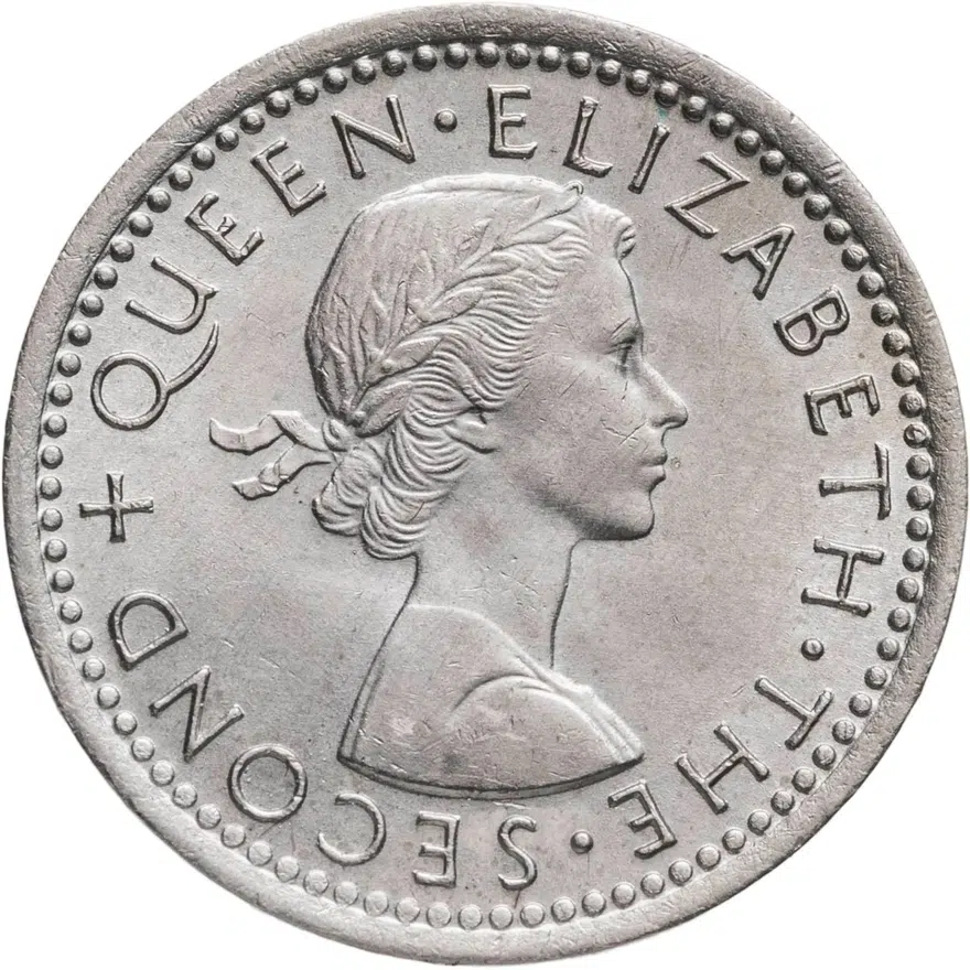 Новая Зеландия 3 пенса (pence) 1964, реверс