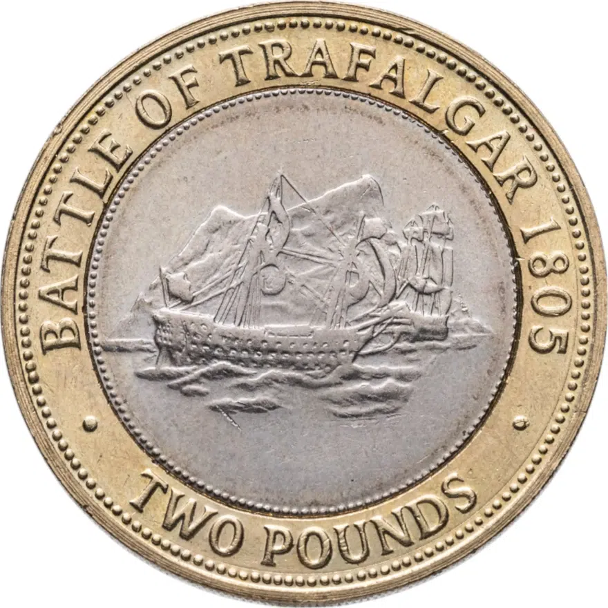 Гибралтар 2 фунта (pounds) 2007