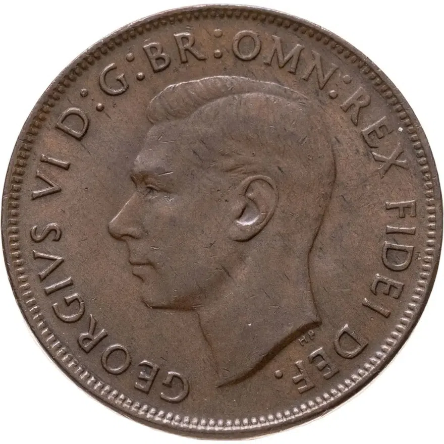 Австралия 1 пенни (penny) 1951   Без точки, реверс
