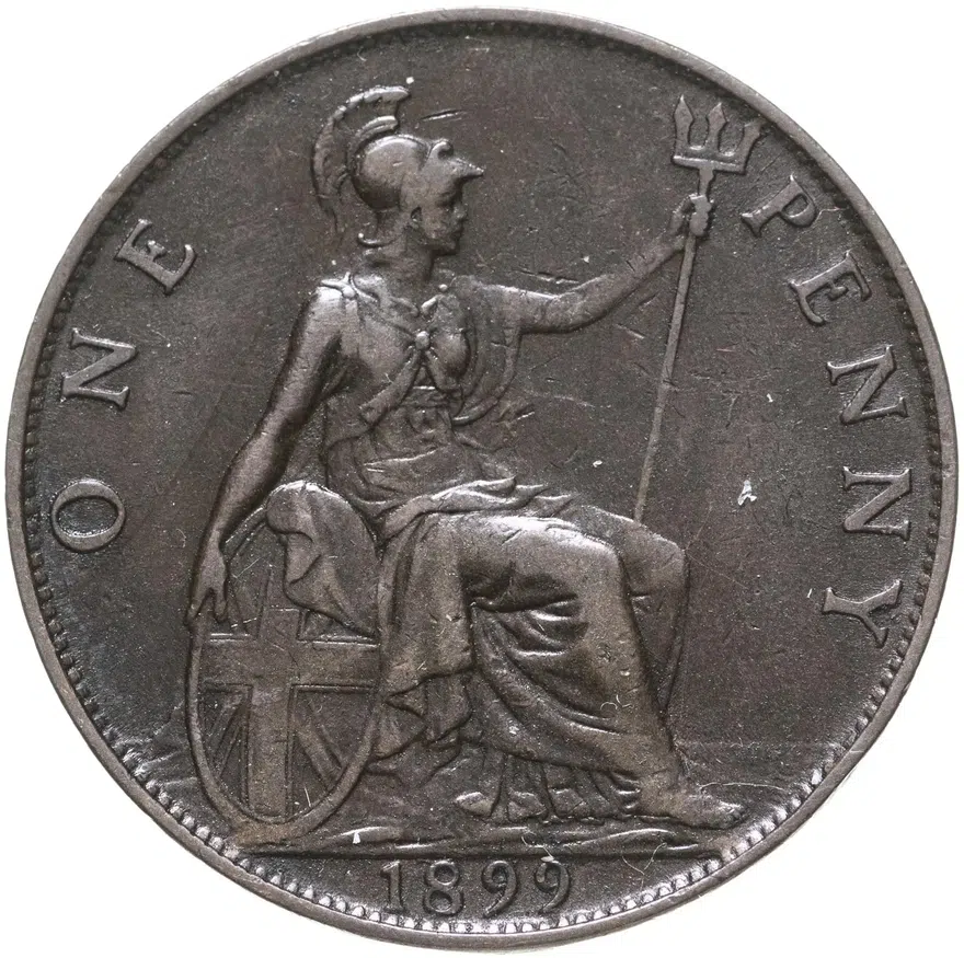 Великобритания 1 пенни (penny) 1899, реверс