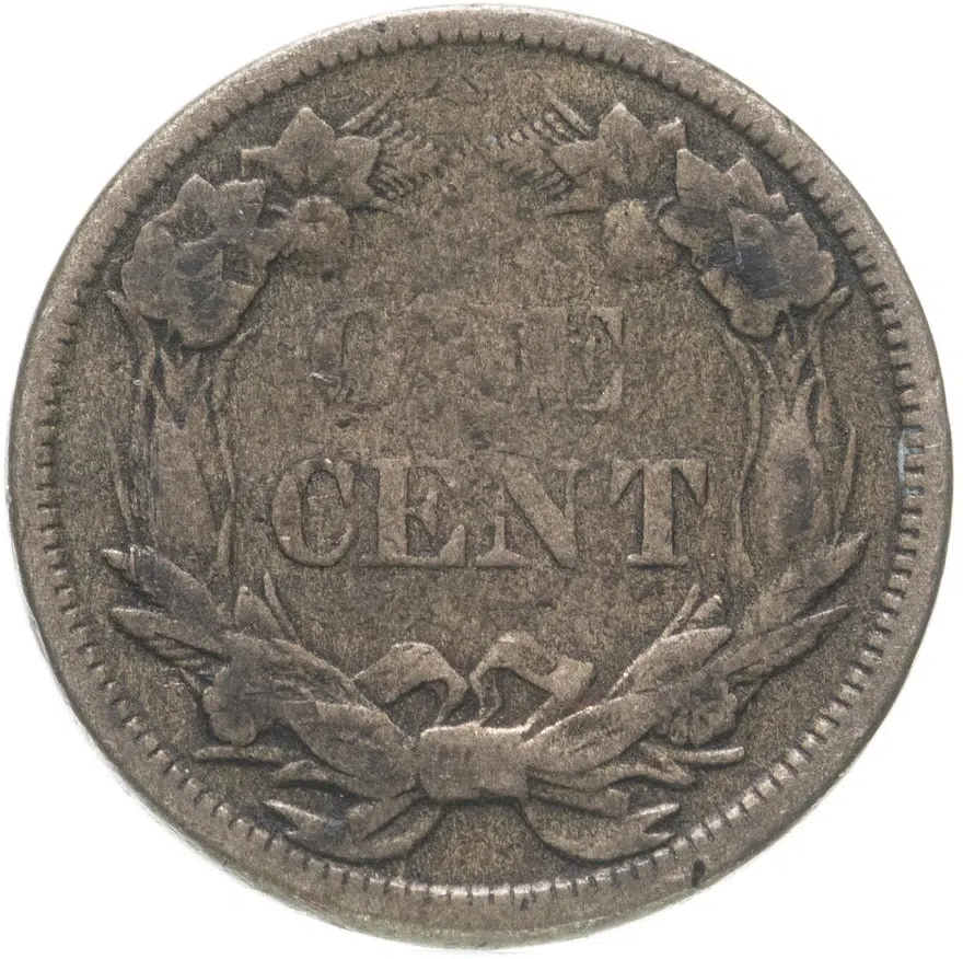 США 1 цент (cent) 1858  Flying Eagle Cent, реверс