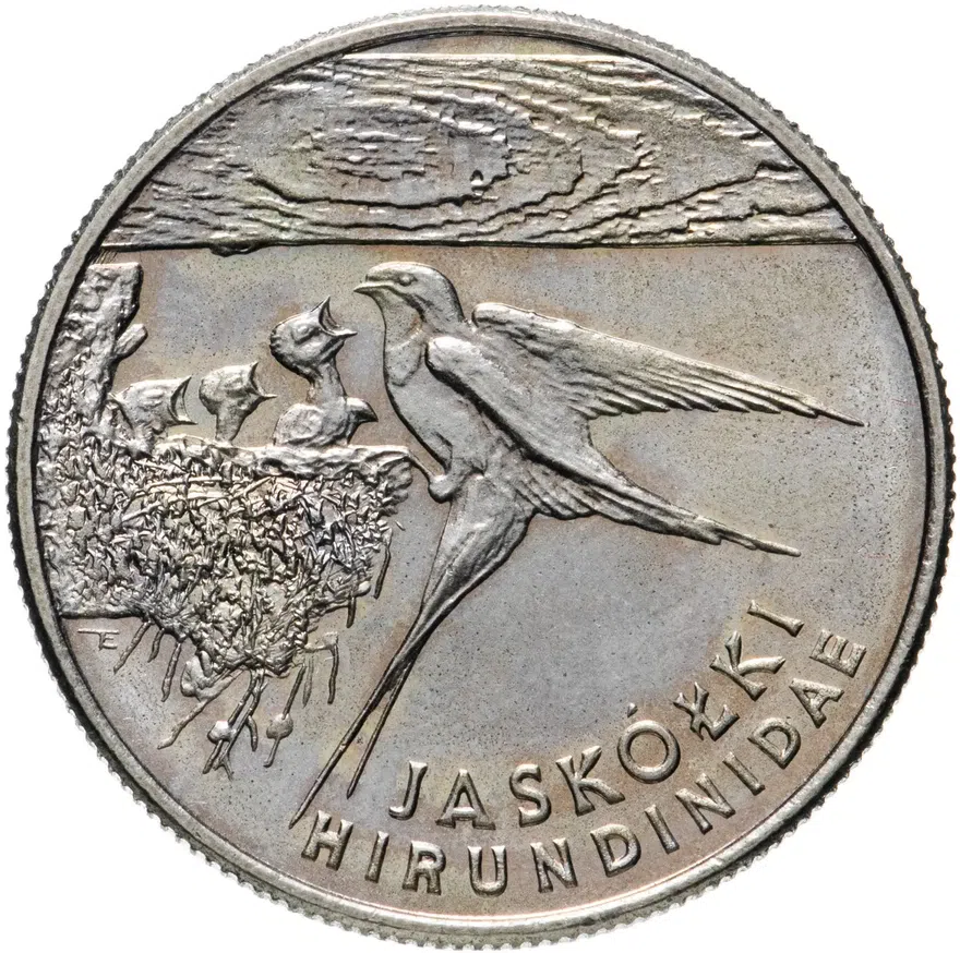 Польша 20000 злотых (zlotych) 1993  Всемирная природа - Ласточка