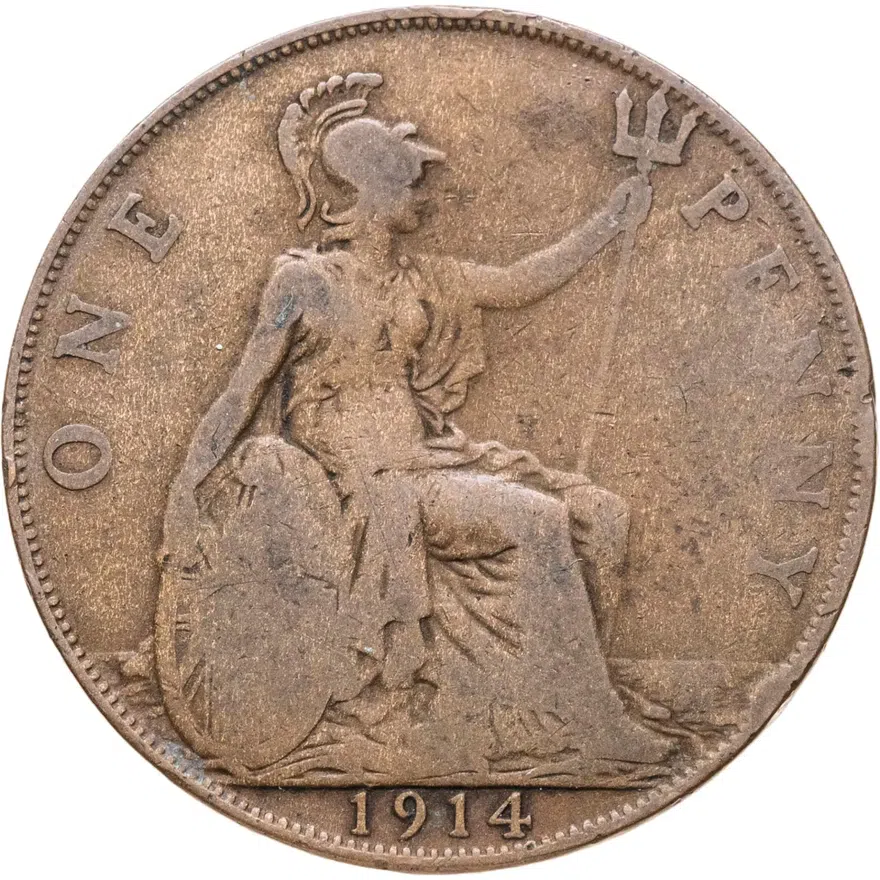 Великобритания 1 пенни (penny) 1914