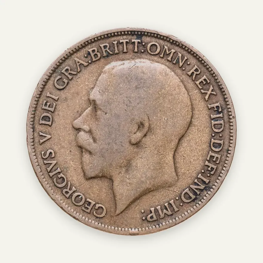 Великобритания 1 пенни (penny) 1914, реверс