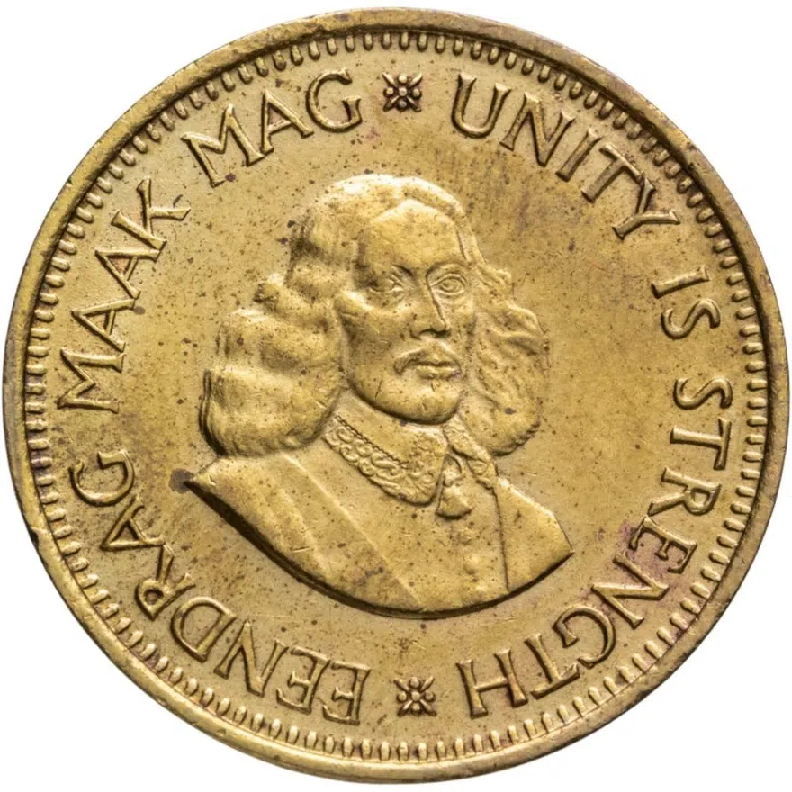 ЮАР 1/2 цента (cent) 1963, аверс