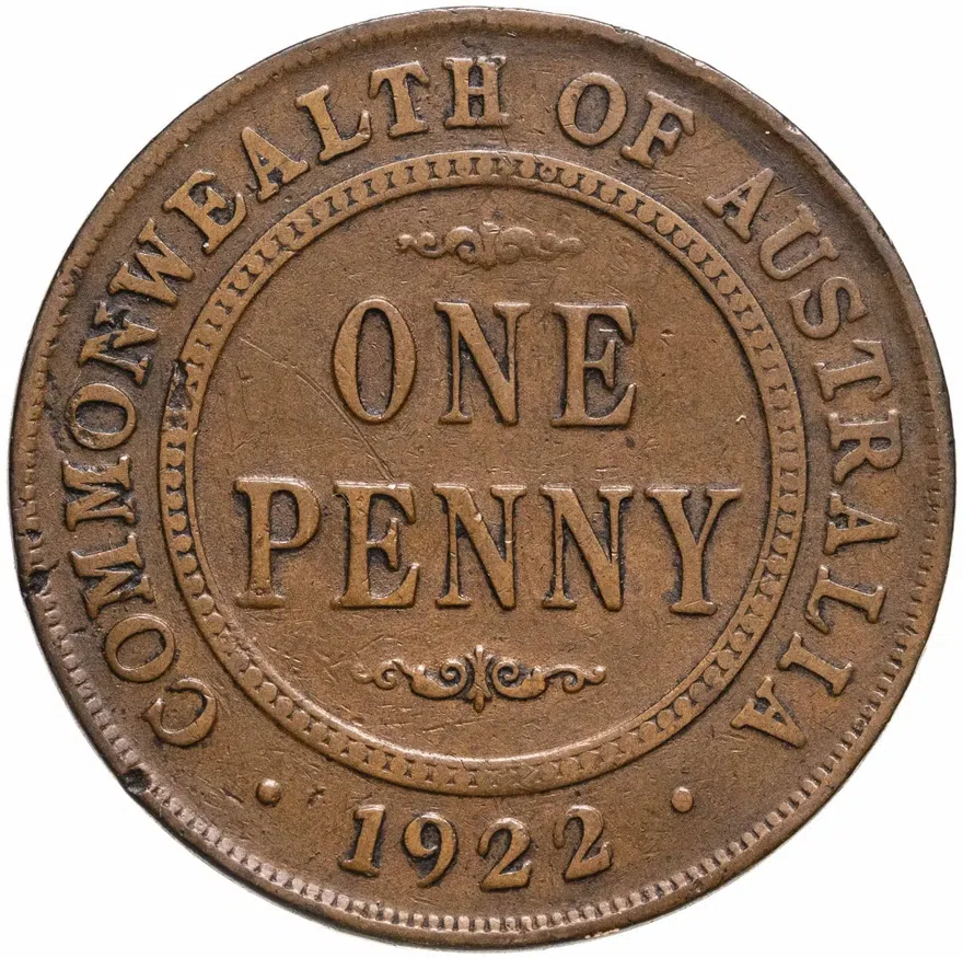Австралия 1 пенни (penny) 1922