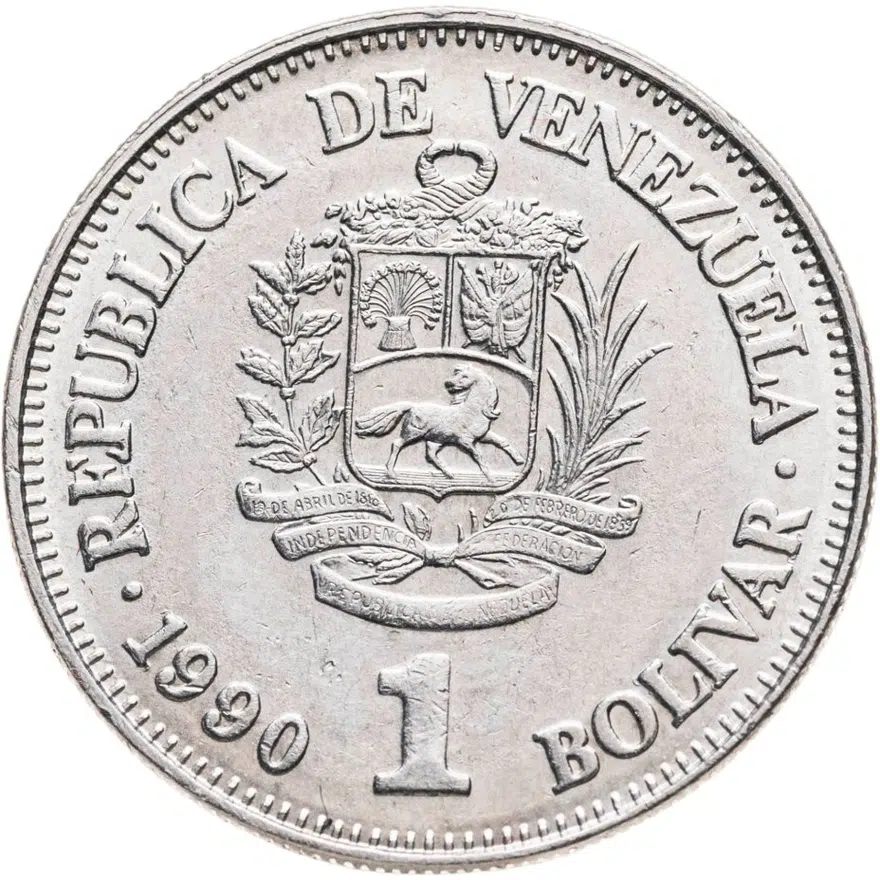Венесуэла 1 боливар (bolivar) 1990, реверс