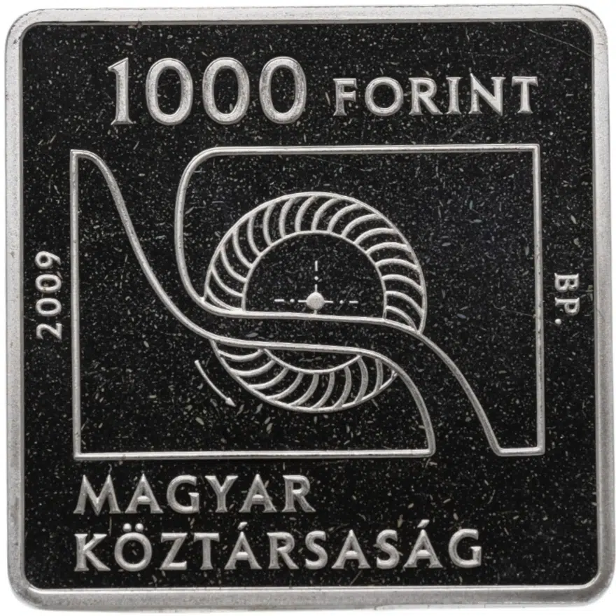 Венгрия 1000 форинтов (forint) 2009  150 лет со дня рождения Доната Банки, реверс