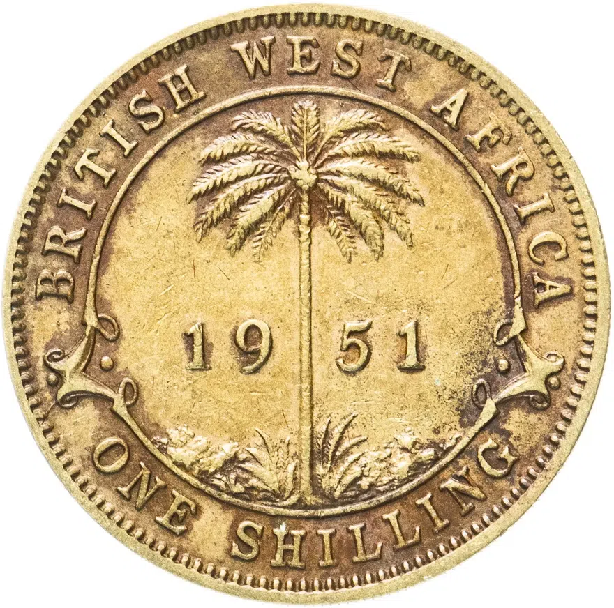 Британская Западная Африка 1 шиллинг (shilling) 1951