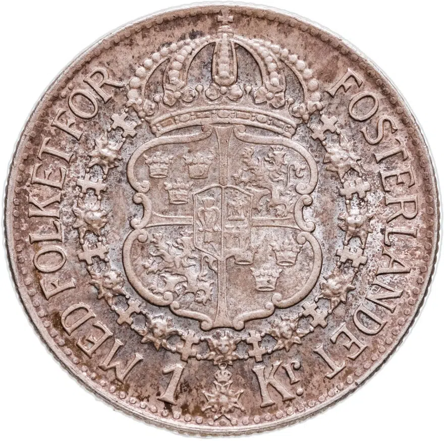 Швеция 1 крона (krona) 1940, реверс