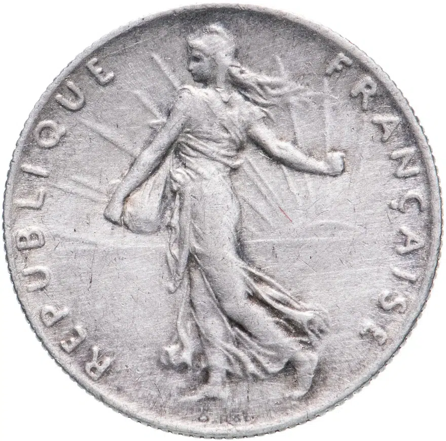 Франция 50 сантимов (centimes) 1916, реверс