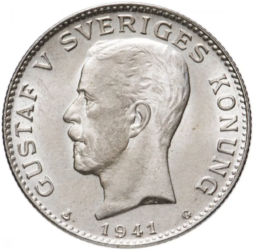 Швеция 1 крона (krona) 1941, реверс