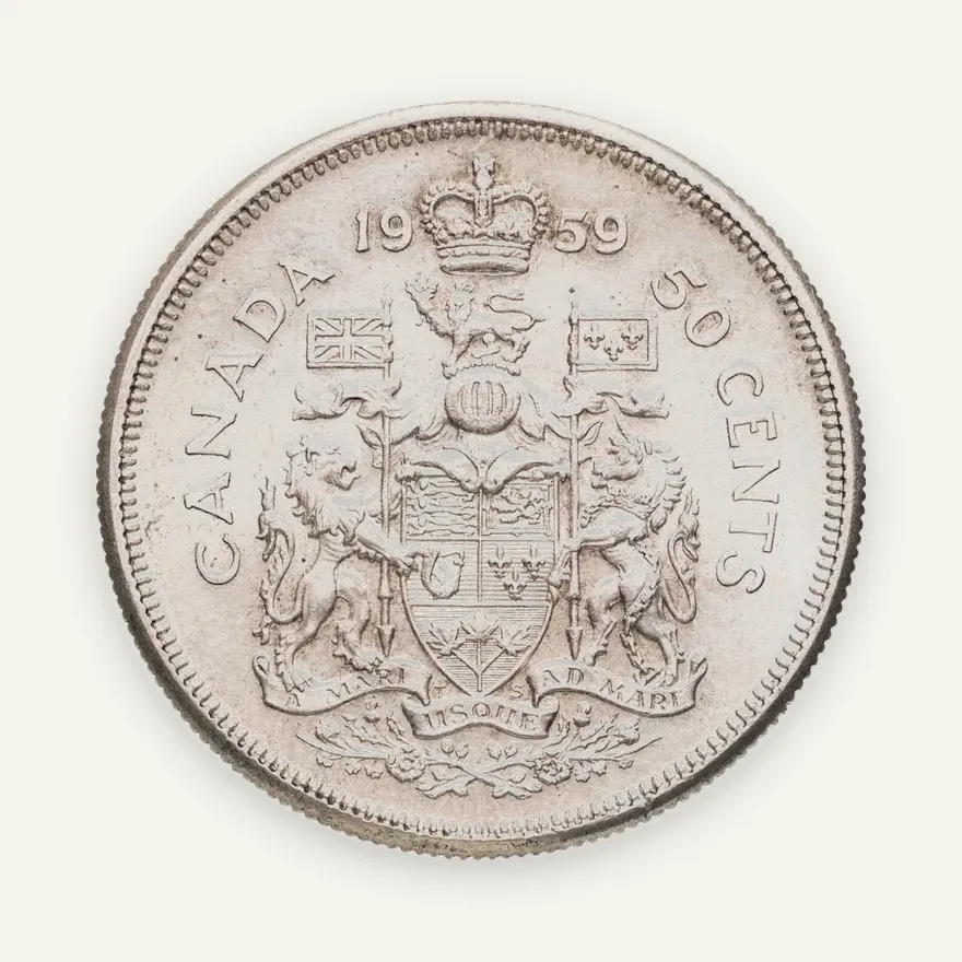 Канада 50 центов (cents) 1959, реверс