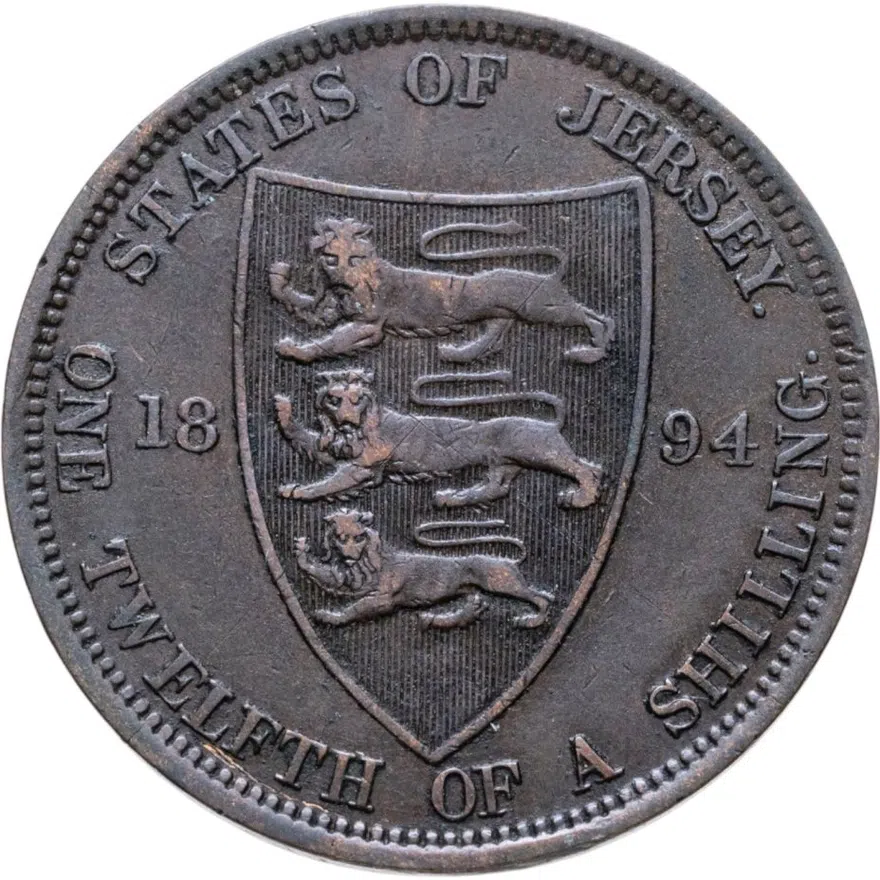 Джерси 1/12 шиллинга (shilling) 1894