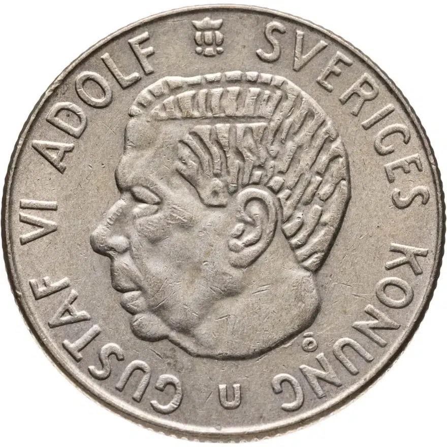 Швеция 1 крона (krona) 1963 U