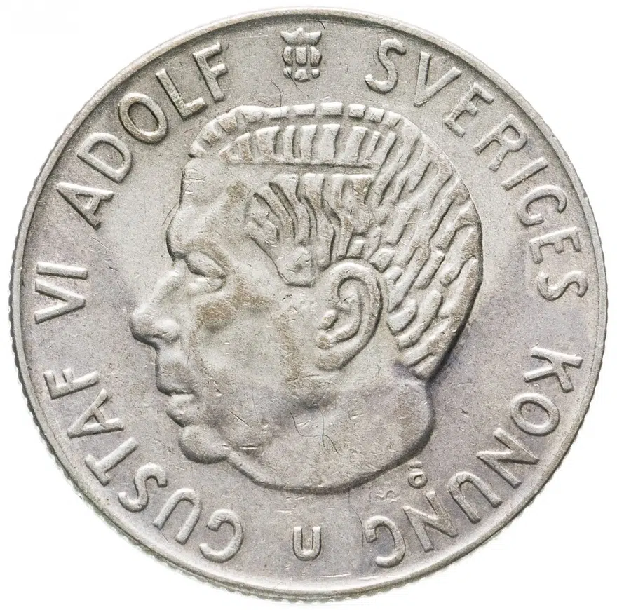 Швеция 1 крона (krona) 1966 U