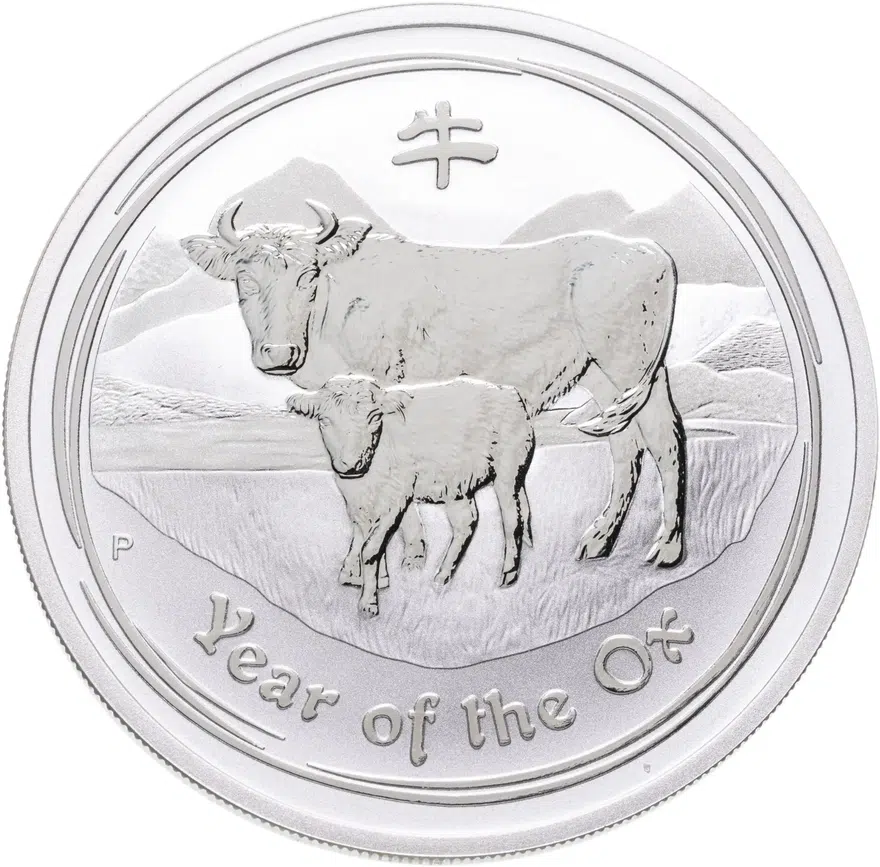 Австралия 2 доллара (dollars) 2009  Восточный календарь - Год Быка