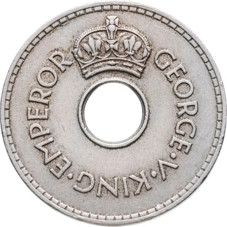 Фиджи 1 пенни (penny) 1936 Георг V, реверс