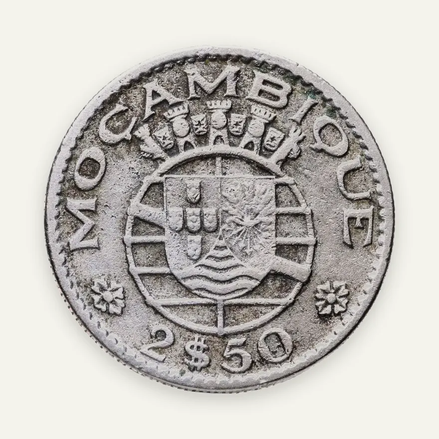 Мозамбик 2,5 эскудо (escudos) 1965, реверс