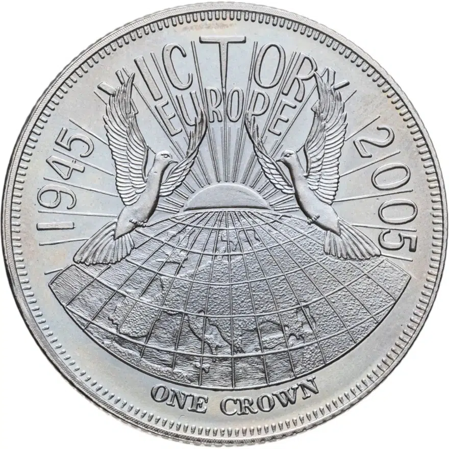 Тристан-да-Кунья, остров Гоф 1 крона (crown) 2005  60 лет Победы в Европе