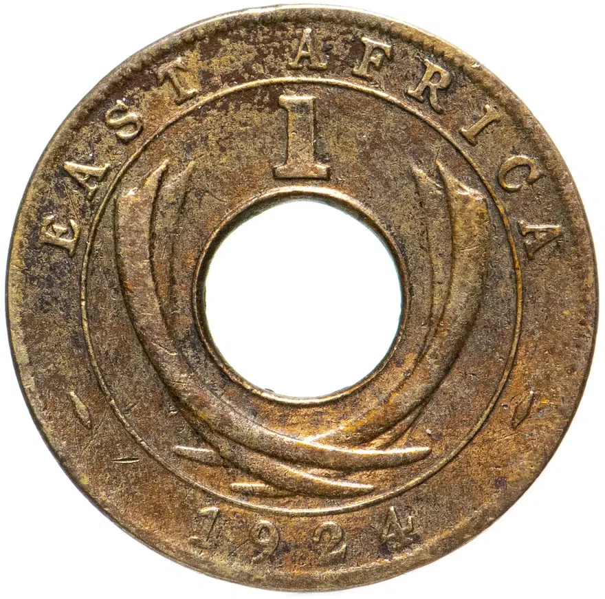 Британская Восточная Африка 1 цент (cent) 1924 "H"