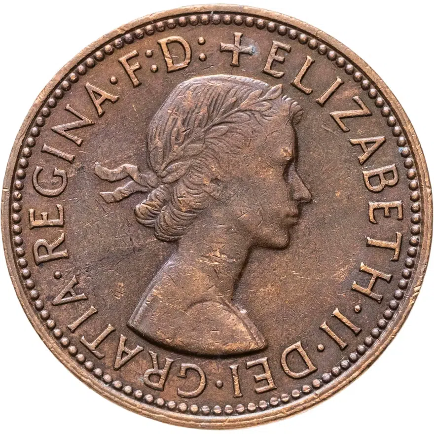 Австралия 1/2 пенни (penny) 1964, реверс