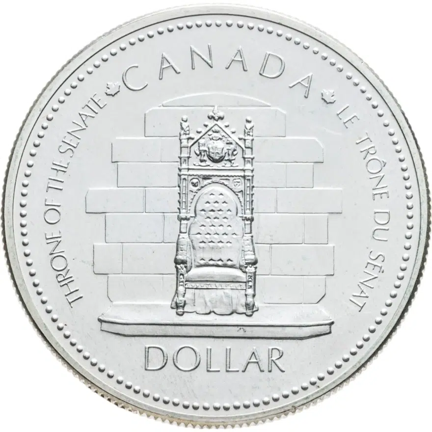 Канада 1 доллар (dollar) 1977  25 лет коронации Елизаветы II, аверс