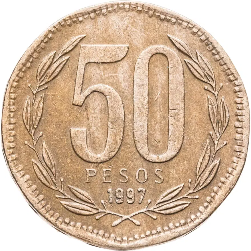 Чили 50 песо (pesos) 1997