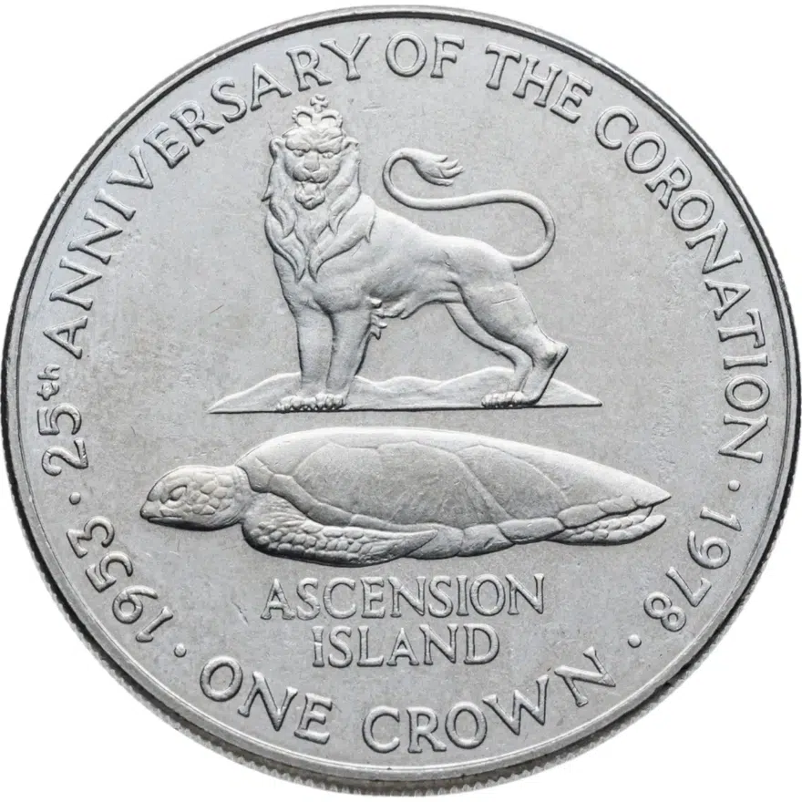 Остров Вознесения 1 крона (crown) 1978 25 лет коронации королевы Елизаветы II