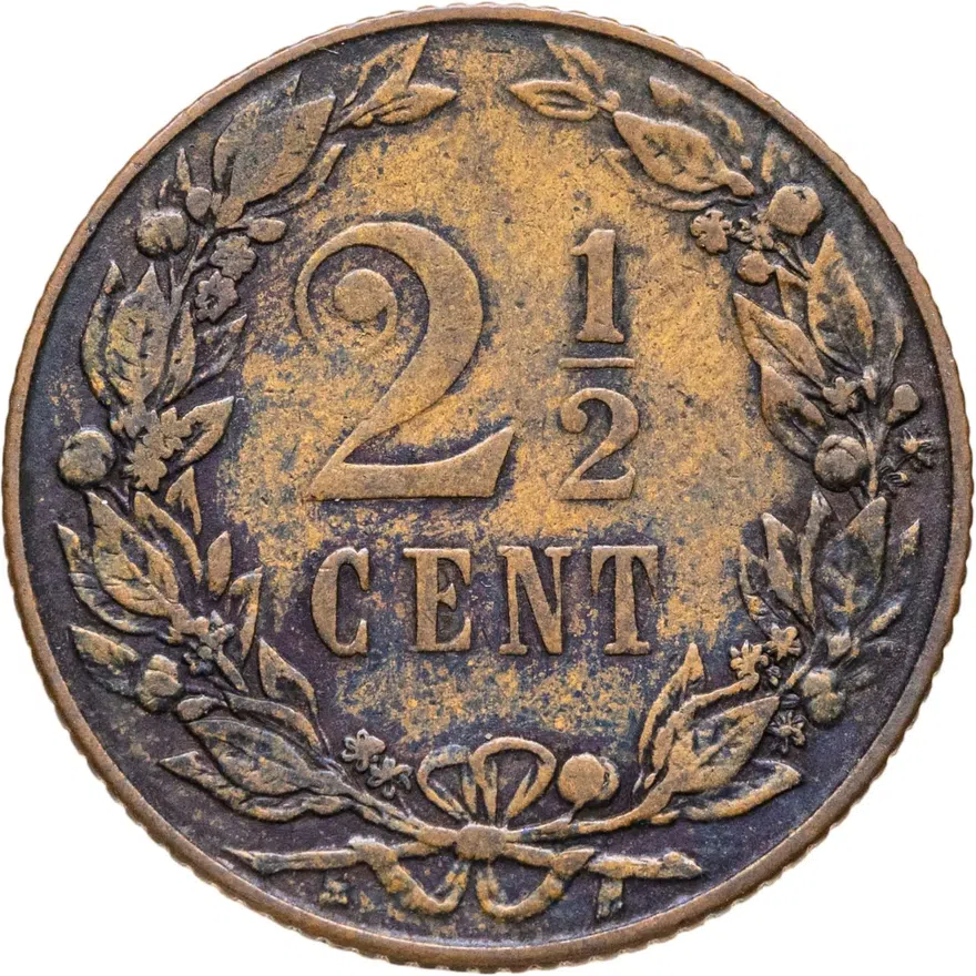 Нидерланды 2 1/2 цента (cent) 1903
