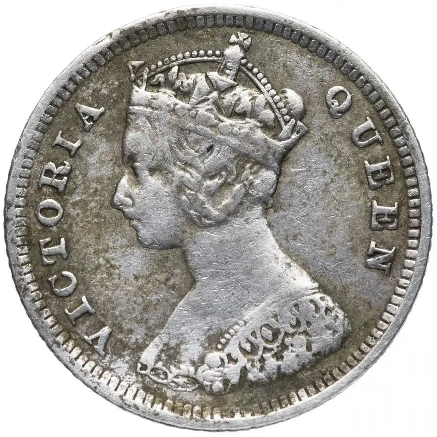 Гонконг 10 центов (cents) 1893, реверс