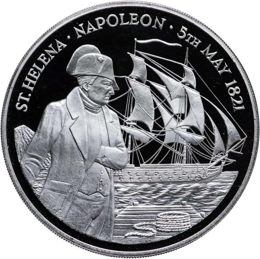 Острова Святой Елены и Вознесения 25 фунтов (pounds) 1986 "165 лет со дня смерти Наполеона"
