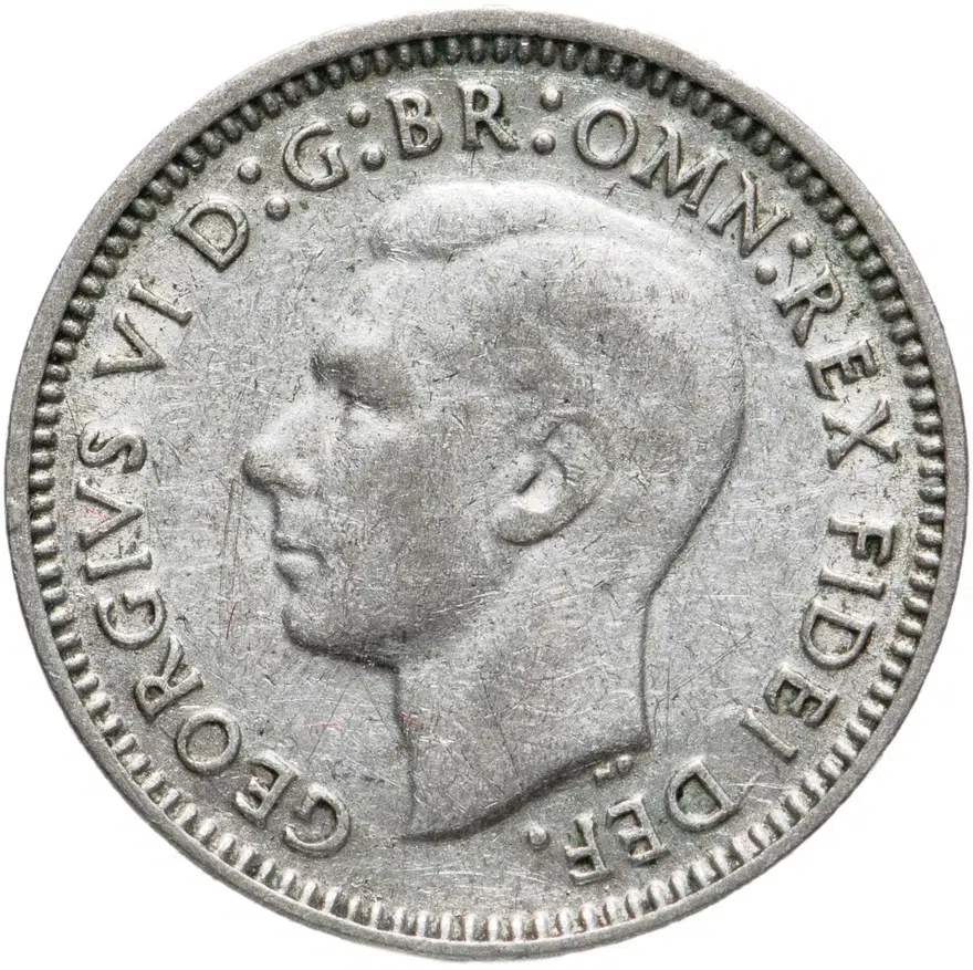 Австралия 3 пенса (pence) 1951   Без отметки монетного двора, реверс
