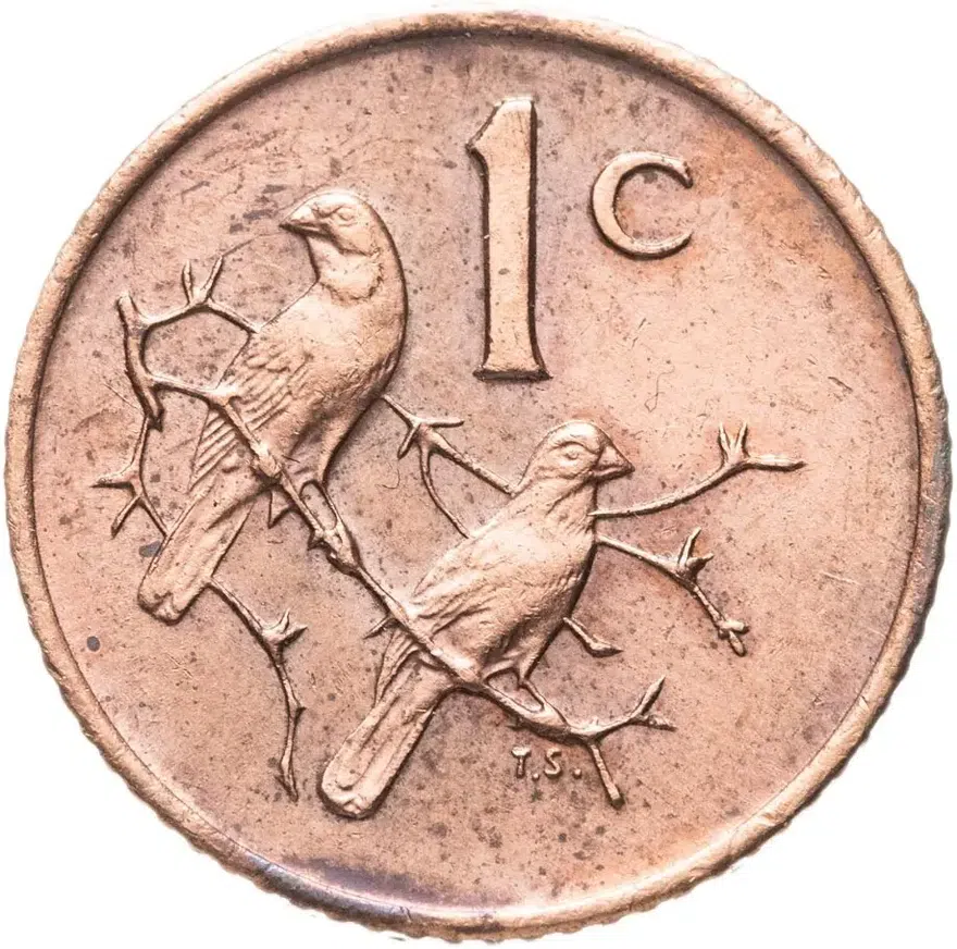 ЮАР 1 цент (cent) 1972