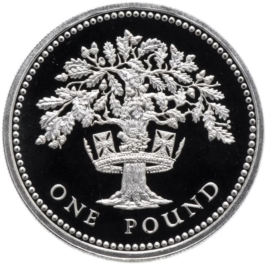 Великобритания 1 фунт (pound) 1992