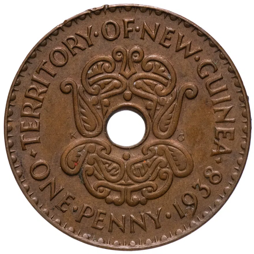 Новая Гвинея 1 пенни (penny) 1938
