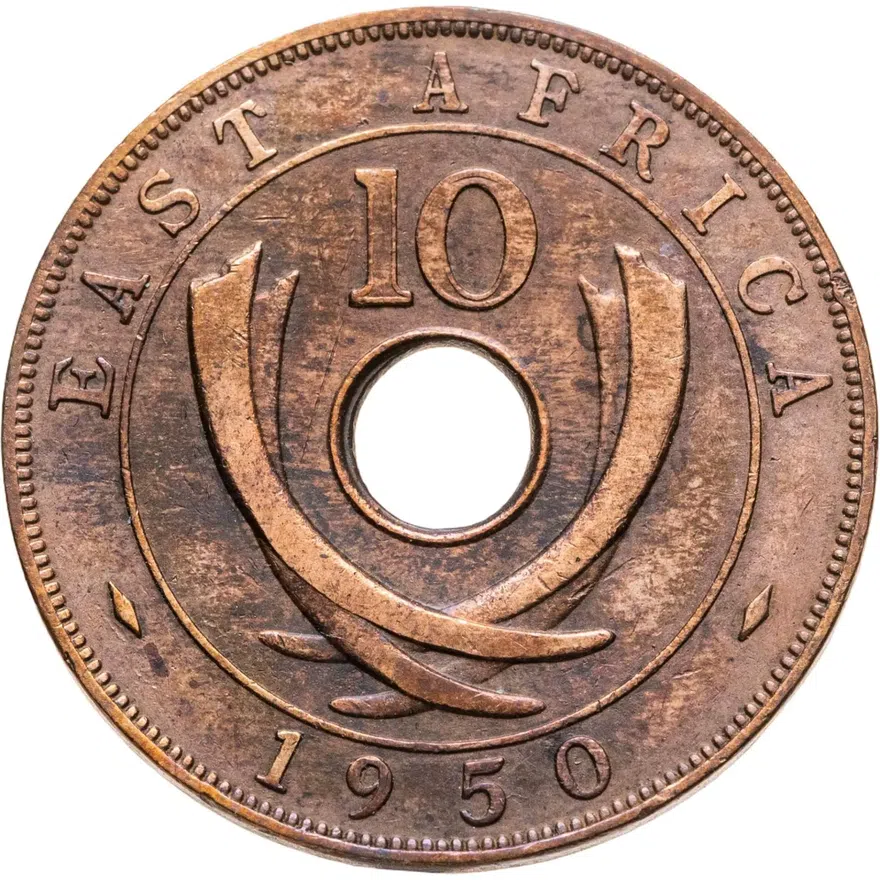 Британская Восточная Африка 10 центов (cents) 1950