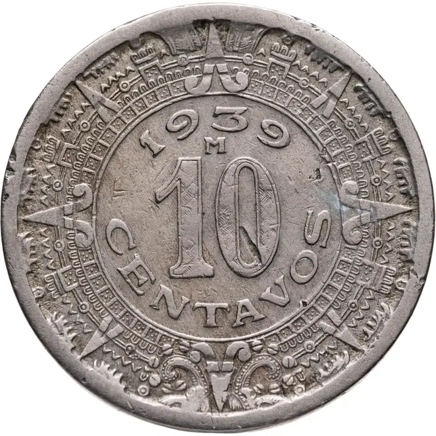 Мексика 10 сентаво (centavos) 1939