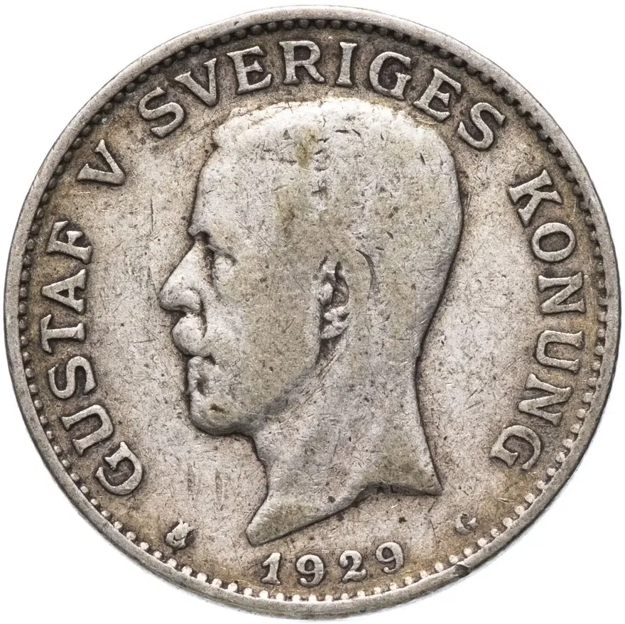 Швеция 1 крона (crown) 1929