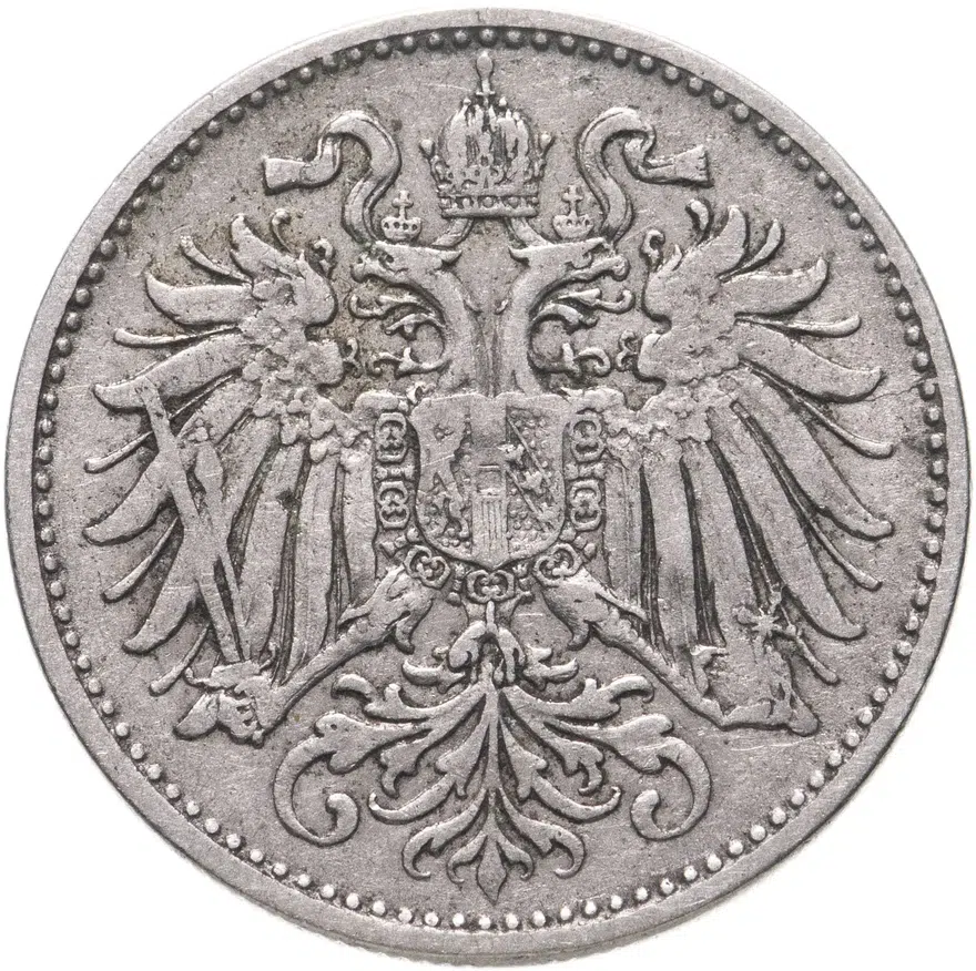 Австрия 10 геллеров (heller) 1894