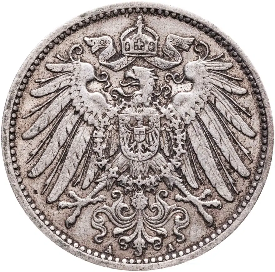 Германия 1 марка 1903 "A", реверс