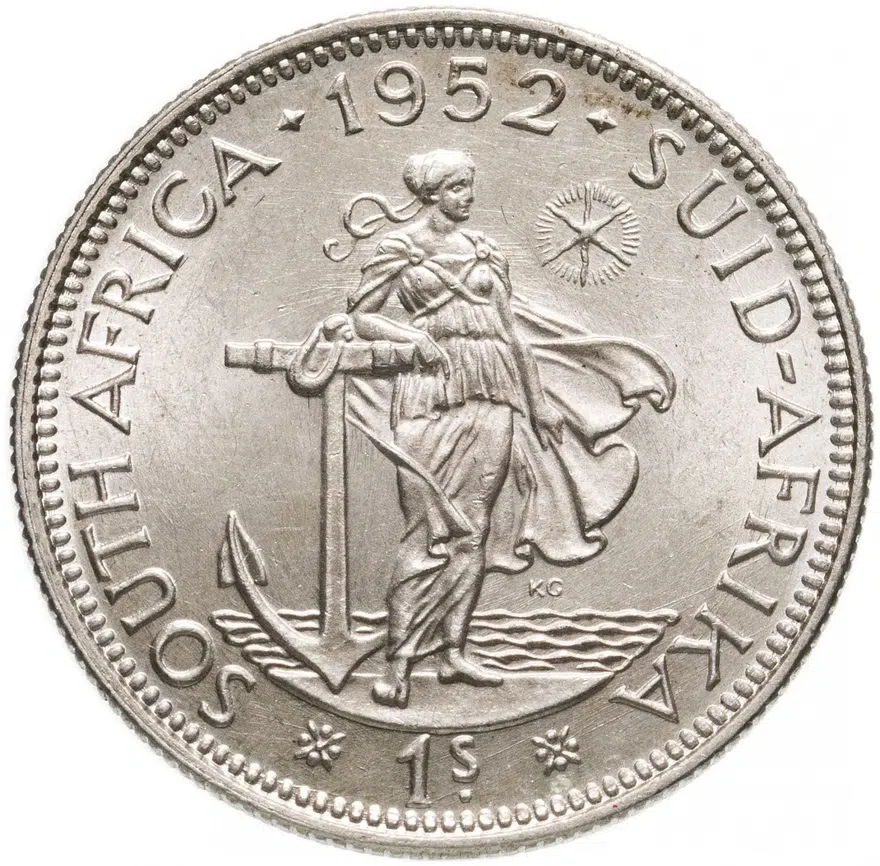 ЮАР 1 шиллинг (shilling) 1952