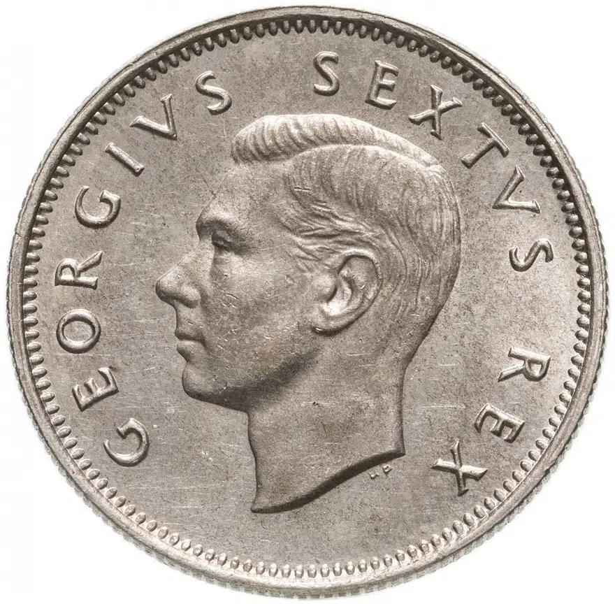 ЮАР 1 шиллинг (shilling) 1952, реверс