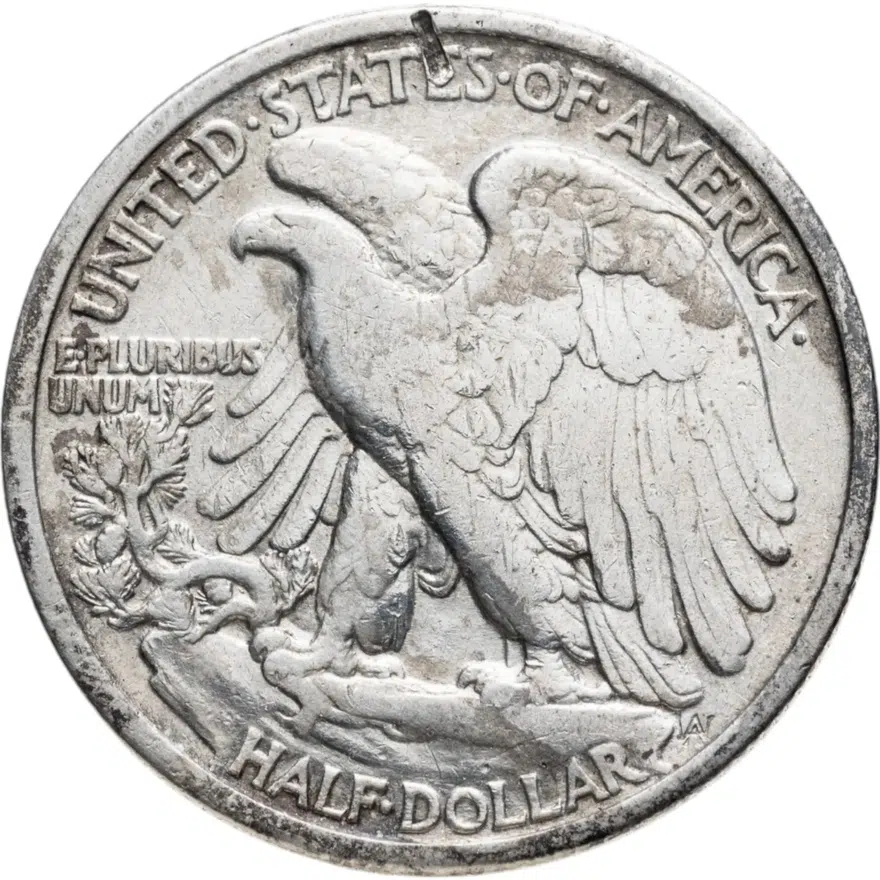 США 50 центов (1/2 доллара, half dollar) 1935   Шагающая свобода, реверс