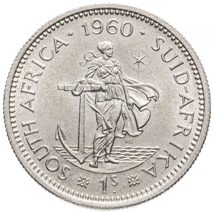 ЮАР 1 шиллинг (shilling) 1960