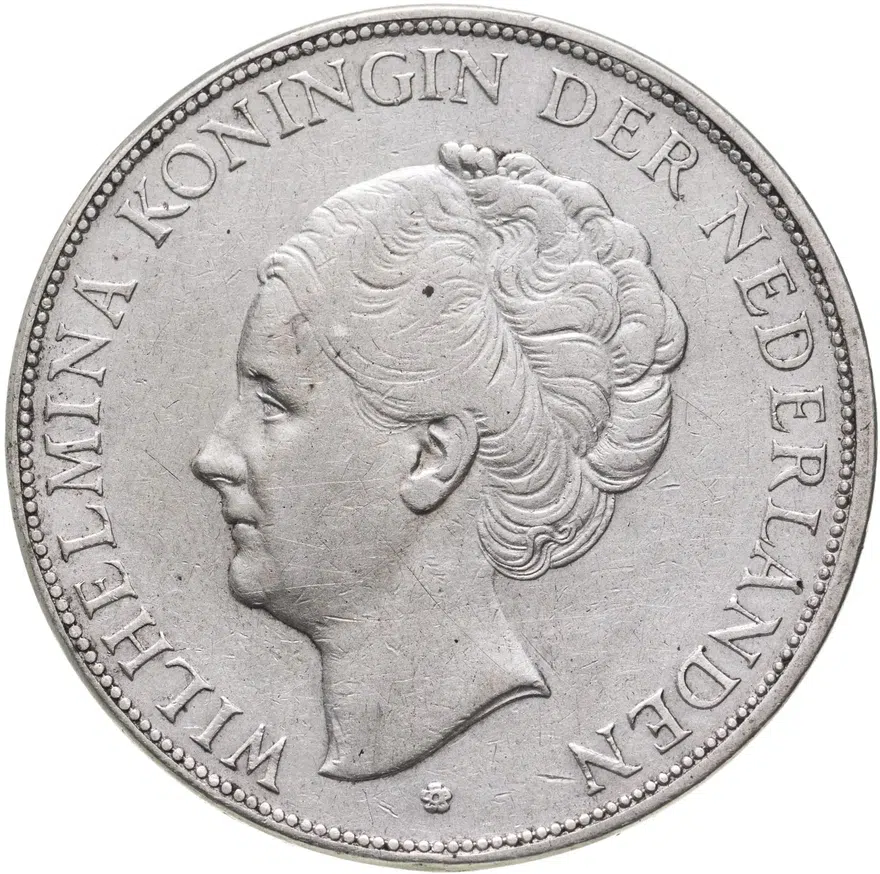 Нидерланды 2 1/2 гульдена (gulden) 1930